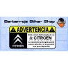 pegatina advertencia citroen